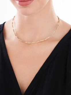 Złoty naszyjnik elastyczny