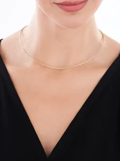 Złoty naszyjnik elastyczny