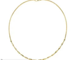 Złoty naszyjnik elastyczny