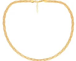 Złoty naszyjnik elastyczny