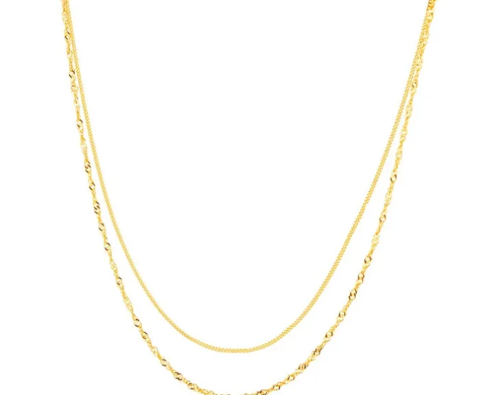 Złoty naszyjnik, pancerka, singapurka