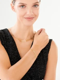 Złoty naszyjnik, paper clip