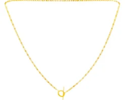 Złoty naszyjnik, skręcone blaszki - koło