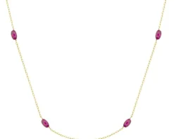 Złoty naszyjnik, szkło szlifowane