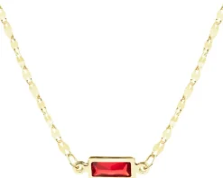 Złoty naszyjnik z cyrkonią