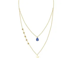 Złoty naszyjnik z cyrkonią - gwiazda