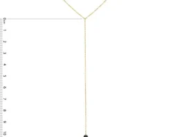 Złoty naszyjnik z cyrkonią, ankier