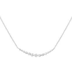 Złoty naszyjnik z cyrkoniami, ankier - koła