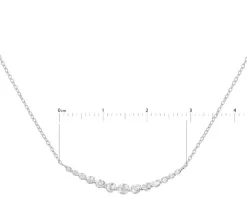 Złoty naszyjnik z cyrkoniami, ankier - koła