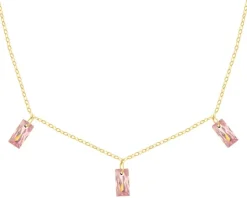 Złoty naszyjnik z cyrkoniami