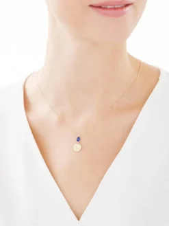 Złoty naszyjnik z cyrkoniami