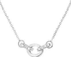 Złoty naszyjnik z cyrkoniami, ankier