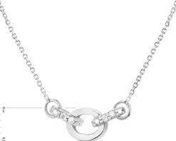 Złoty naszyjnik z cyrkoniami, ankier