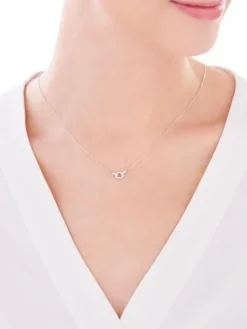 Złoty naszyjnik z cyrkoniami, ankier