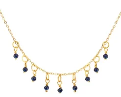 Złoty naszyjnik z cyrkoniami, ankier