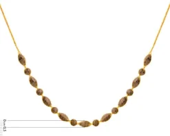 Złoty naszyjnik z cyrkoniami