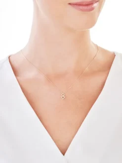 Złoty naszyjnik z cyrkoniami