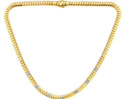 Złoty naszyjnik z cyrkoniami