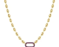 Złoty naszyjnik z cyrkoniami