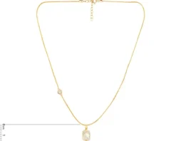 Złoty naszyjnik z cyrkoniami