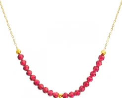 Złoty naszyjnik z cyrkoniami