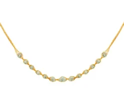 Złoty naszyjnik z cyrkoniami