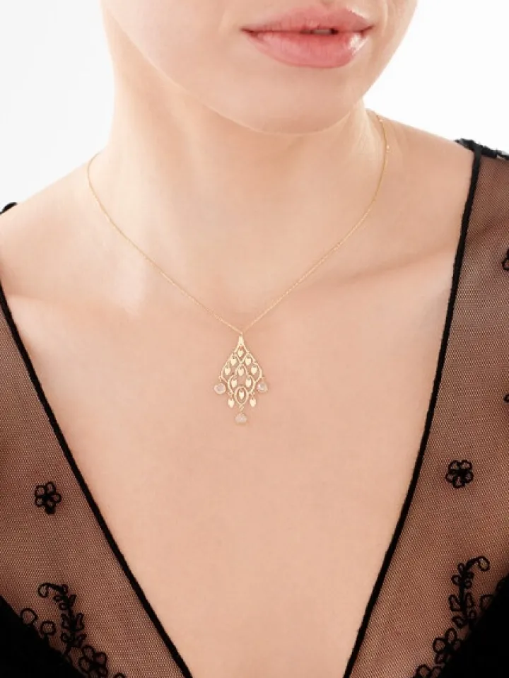 Złoty naszyjnik z cyrkoniami