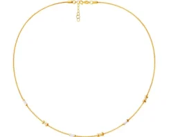 Złoty naszyjnik z emalią