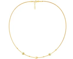 Złoty naszyjnik z emalią