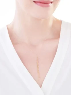 Złoty naszyjnik z kulkami, ankier