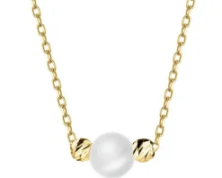 Złoty naszyjnik z perłą