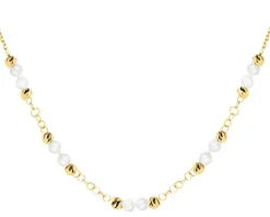 Złoty naszyjnik z perłami