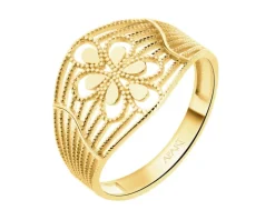 Złoty pierścionek - kwiat