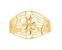 Złoty pierścionek - kwiat