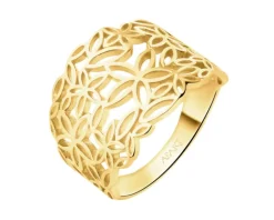 Złoty pierścionek - kwiaty