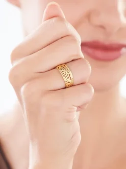 Złoty pierścionek - monstera