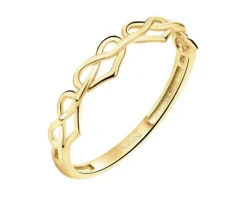 Złoty pierścionek - serca