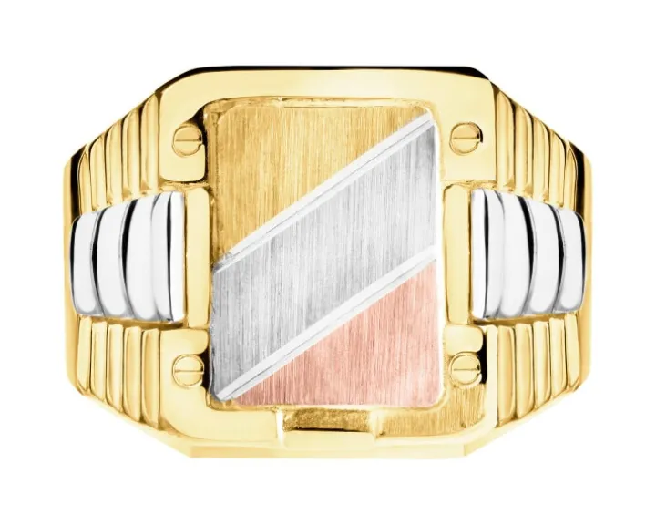 Złoty pierścionek - sygnet