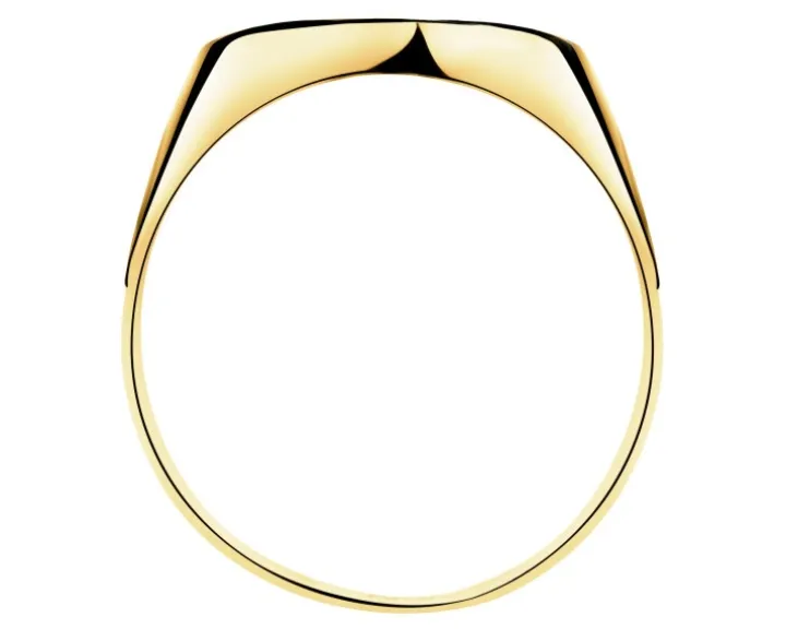 Złoty pierścionek - sygnet