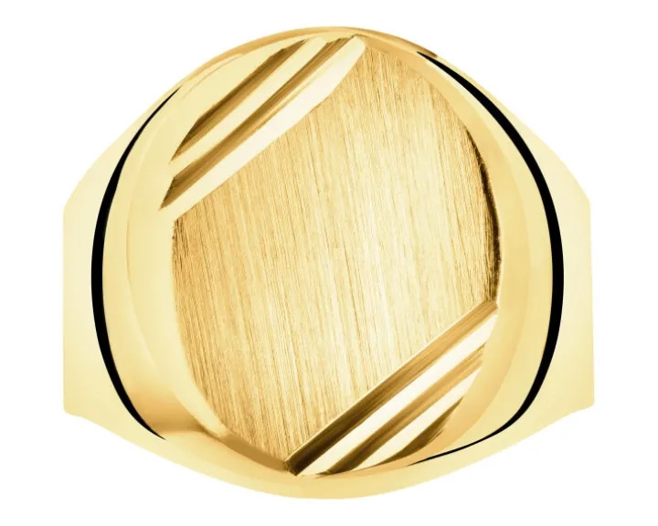 Złoty pierścionek - sygnet