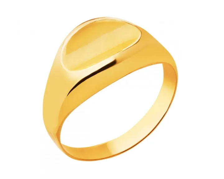 Złoty pierścionek - sygnet