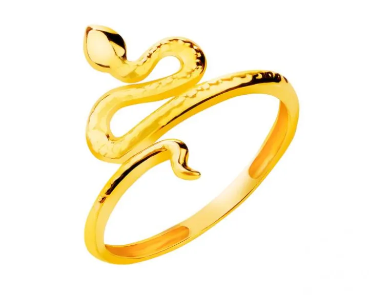Złoty pierścionek - wąż