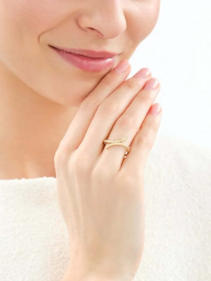 Złoty pierścionek - wąż