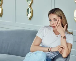 Złoty pierścionek z cyrkoniami