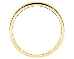 Złoty pierścionek z cyrkoniami