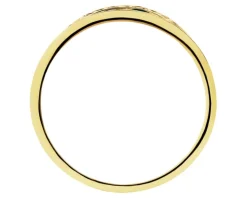 Złoty pierścionek z emalią