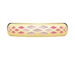 Złoty pierścionek z emalią